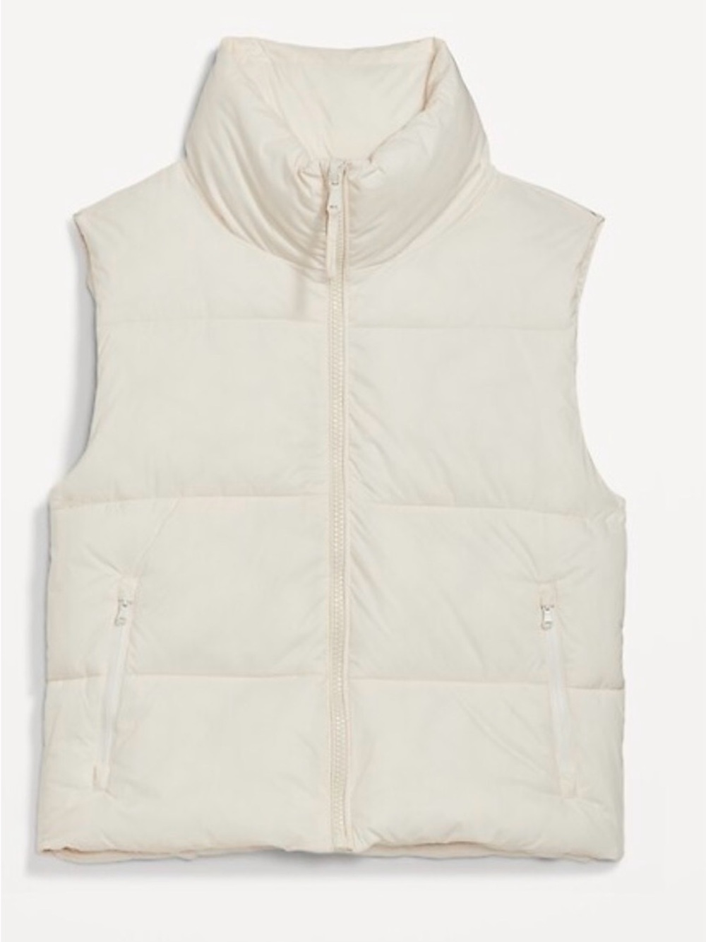 Old Navy Cream Puffer Vest